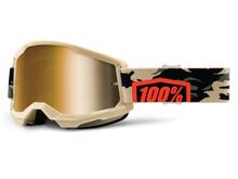 Motorradbrille 100% MX Crossbrille Strata 2 verspiegelt