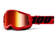 Motorradbrille 100% MX Crossbrille Strata 2 verspiegelt