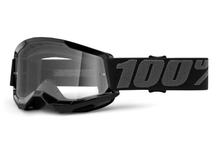 Motorradbrille 100% MX Crossbrille Strata Youth Gen. 2 klar mit Anti-fog Beschichtung