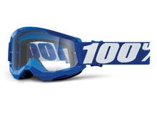 Lunettes de moto 100% MX Strata Youth gen. 2 transparentes avec revêtement antibuée