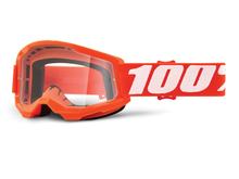 Lunettes de moto 100% MX Strata Youth gen. 2 transparentes avec revêtement antibuée