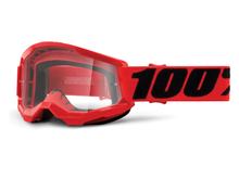 Motorradbrille 100% MX Crossbrille Strata Youth Gen. 2 klar mit Anti-fog Beschichtung