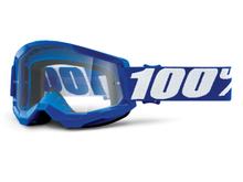Motorradbrille 100% MX Crossbrille Strata Gen. 2 klar mit Anti-fog Beschichtung