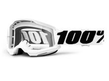Motorradbrille 100% MX Crossbrille Strata Gen. 2 klar mit Anti-fog Beschichtung