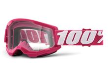 Motorradbrille 100% MX Crossbrille Strata Gen. 2 klar mit Anti-fog Beschichtung