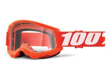 Motorradbrille 100% MX Crossbrille Strata Gen. 2 klar mit Anti-fog Beschichtung