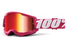 Motorradbrille 100% MX Crossbrille Strata Gen. 2 verspiegelt mit Anti-fog Beschichtung