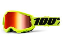 Motorradbrille 100% MX Crossbrille Strata Gen. 2 verspiegelt mit Anti-fog Beschichtung