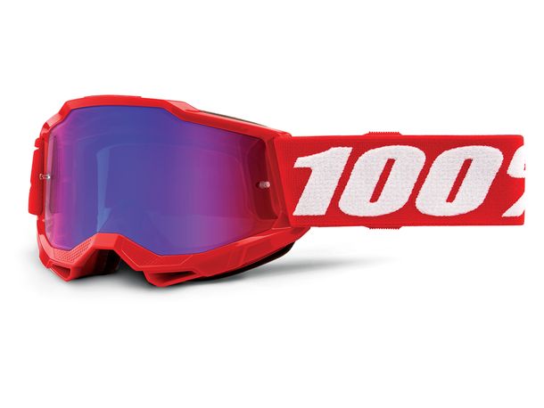 Motorradbrille 100% MX Crossbrille Accuri Gen. 2 Youth verspiegelt mit Anti-fog Beschichtung