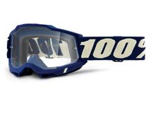 Lunettes de moto 100% MX Accuri Gen 2 transparentes avec revêtement antibuée