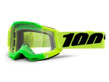 Lunettes de moto 100% MX Accuri Gen 2 transparentes avec revêtement antibuée