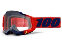 Lunettes de moto 100% MX Accuri Gen 2 transparentes avec revêtement antibuée