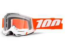 Lunettes de moto 100% MX Accuri Gen 2 transparentes avec revêtement antibuée