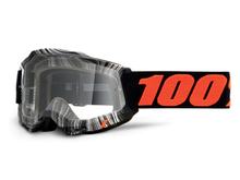 Lunettes de moto 100% MX Accuri Gen 2 transparentes avec revêtement antibuée