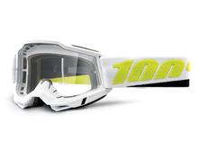Lunettes de moto 100% MX Accuri Gen 2 transparentes avec revêtement antibuée