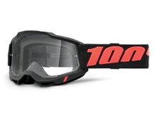 Lunettes de moto 100% MX Accuri Gen 2 transparentes avec revêtement antibuée