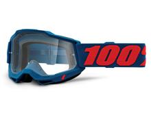 Lunettes de moto 100% MX Accuri Gen 2 transparentes avec revêtement antibuée