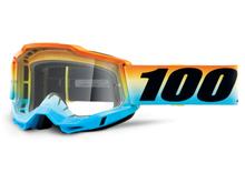 Lunettes de moto 100% MX Accuri Gen 2 transparentes avec revêtement antibuée