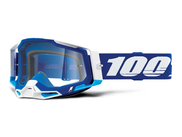 Motorradbrille 100% MX Crossbrille Racecraft Gen. 2 klar mit Anti-fog Beschichtung