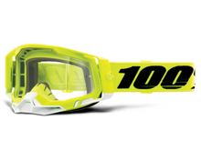 Gafas para moto 100% MX Cross, Racecraft Gen. 2, transparentes con revestimiento antivaho