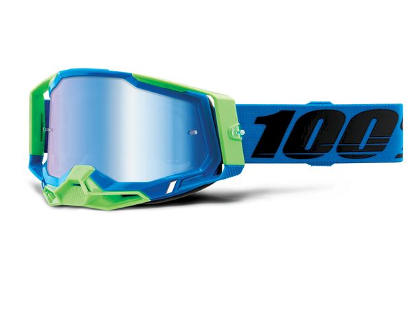 Motorradbrille 100% MX Crossbrille Racecraft Gen. 2 verspiegelt mit Anti-fog Beschichtung