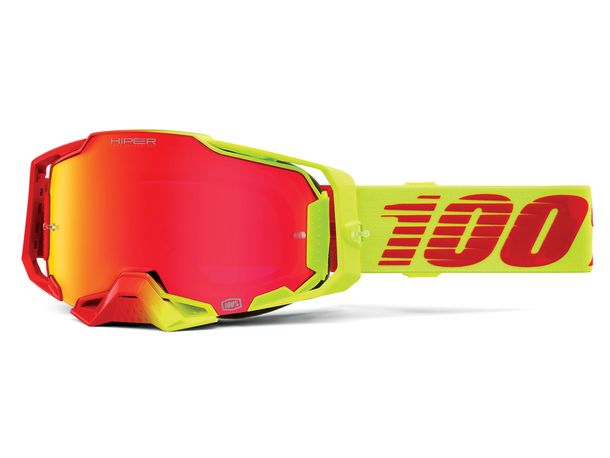Motorradbrille 100% MX Crossbrille Armega HiPer verspiegelt mit Anti-fog Beschichtung