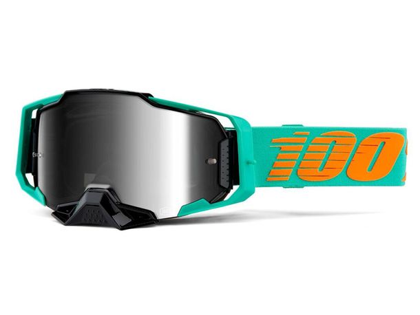 Motorradbrille 100% MX Crossbrille Armega verspiegelt mit Anti-fog Beschichtung