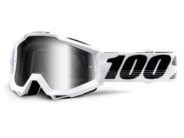 Motorradbrille 100% MX Crossbrille Accuri verspiegelt mit Anti-fog Beschichtung