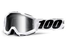 100% MX motorcycle goggles Accuri mirrored with anti-fog coating