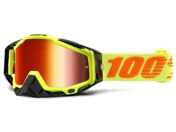Lunettes de moto à miroir 100 % MX Racecraft avec revêtement antibuée