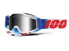 100% MX Racecraft mirrored motorcycle goggles with anti-fog coating