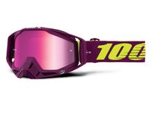 100% MX Racecraft mirrored motorcycle goggles with anti-fog coating