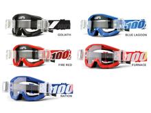 Gafas de moto 100% MX Strata Mud/SVS con sistema enrollable SVS