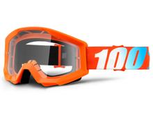 Gafas 100% MX Cross Strata Youth Clear con revestimiento antivaho