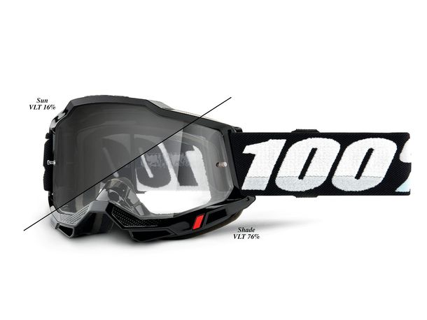 Motorcycle Goggles 100% MX Cross Goggles Accuri 2 Woods Photochromic Lens