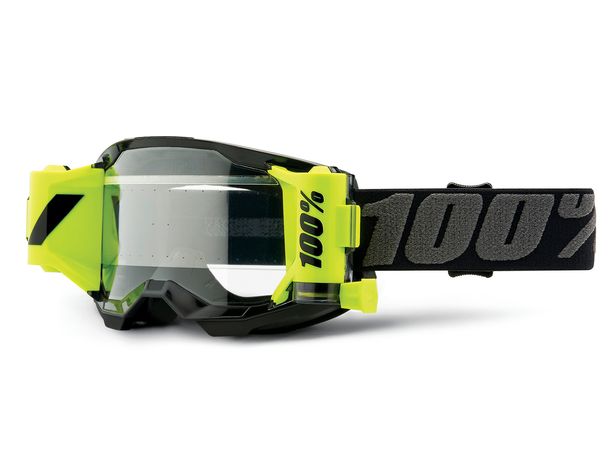 Motorradbrille 100% MX Crossbrille Strata 2 Forecast klar