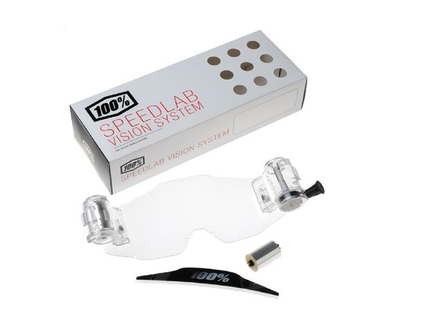 100% SVS roll-off system for MX cross goggles
