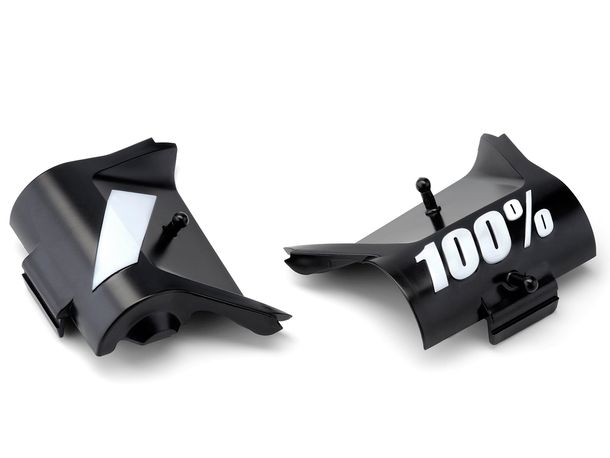 100% MX goggle coverage for Forecast film system pair