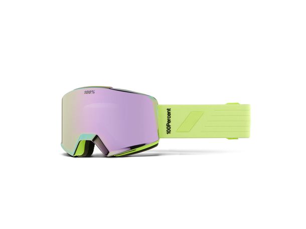 Lunettes de ski à miroir 100% Norg HiPer Acid Snow Lavender ML