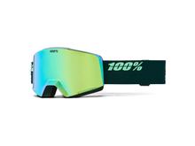 Skibrille 100% Snowboardbrille Norg HiPER Chameleon grün verspiegelt