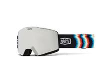100% Norg HiPer Static Silver Mirrored Ski Goggles
