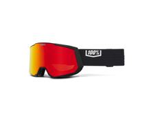 Máscara 100% snowboard Snowcraft XL HiPer Esntl negra roja ML espejada