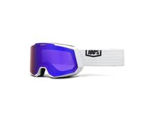 Skibrille 100% Snowboardbrille Snowcraft XL HiPER Esntl weiß Violet ML verspiegelt