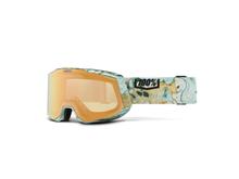 Skibrille 100% Snowboardbrille Snowcraft XL HiPER Fossil Exp Copper ML verspiegelt