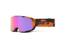 Skibrille 100% Snowboardbrille Snowcraft XL HiPER Bleach lila verspiegelt