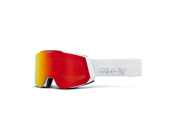 100% Snowcraft HiPer Esntl White Copper ML Mirrored Ski Goggles