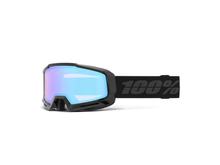 100% Okan HiPer Essential Black Turquoise ML Mirrored Ski Goggles