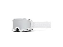 Ski goggles 100% snowboard goggles Okan HiPer Essential white silver ML mirrored