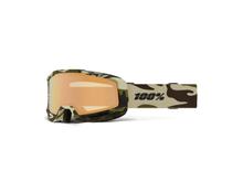 Gafas de esquí 100% Okan HiPer Camo Copper ML con espejo