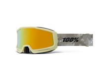 100% Okan HiPer Command True Gold mirrored ski goggles